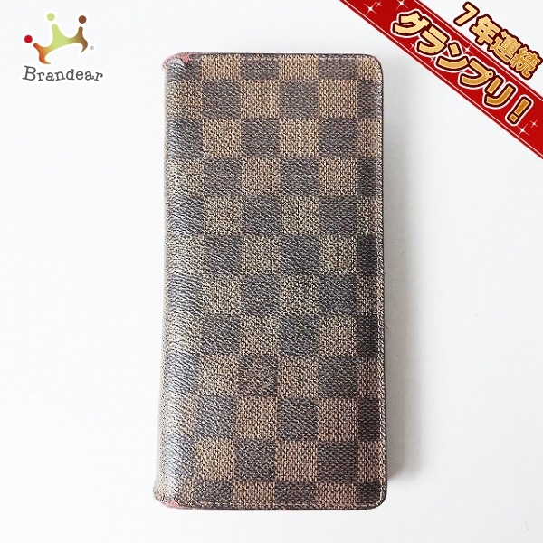 ルイヴィトン LOUIS VUITTON 長財布 N60017 ポルトフォイユ・ブラザ ダミエ・キャンパス エベヌ SP1016 財布 ダミエ