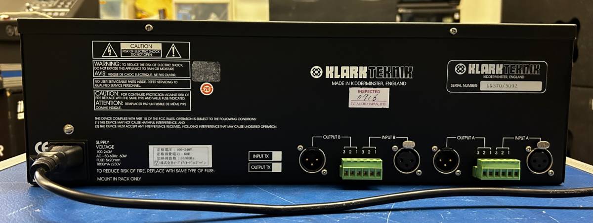全国無料，低価 KLARK TEKNIK DN370 グラフィックイコライザー