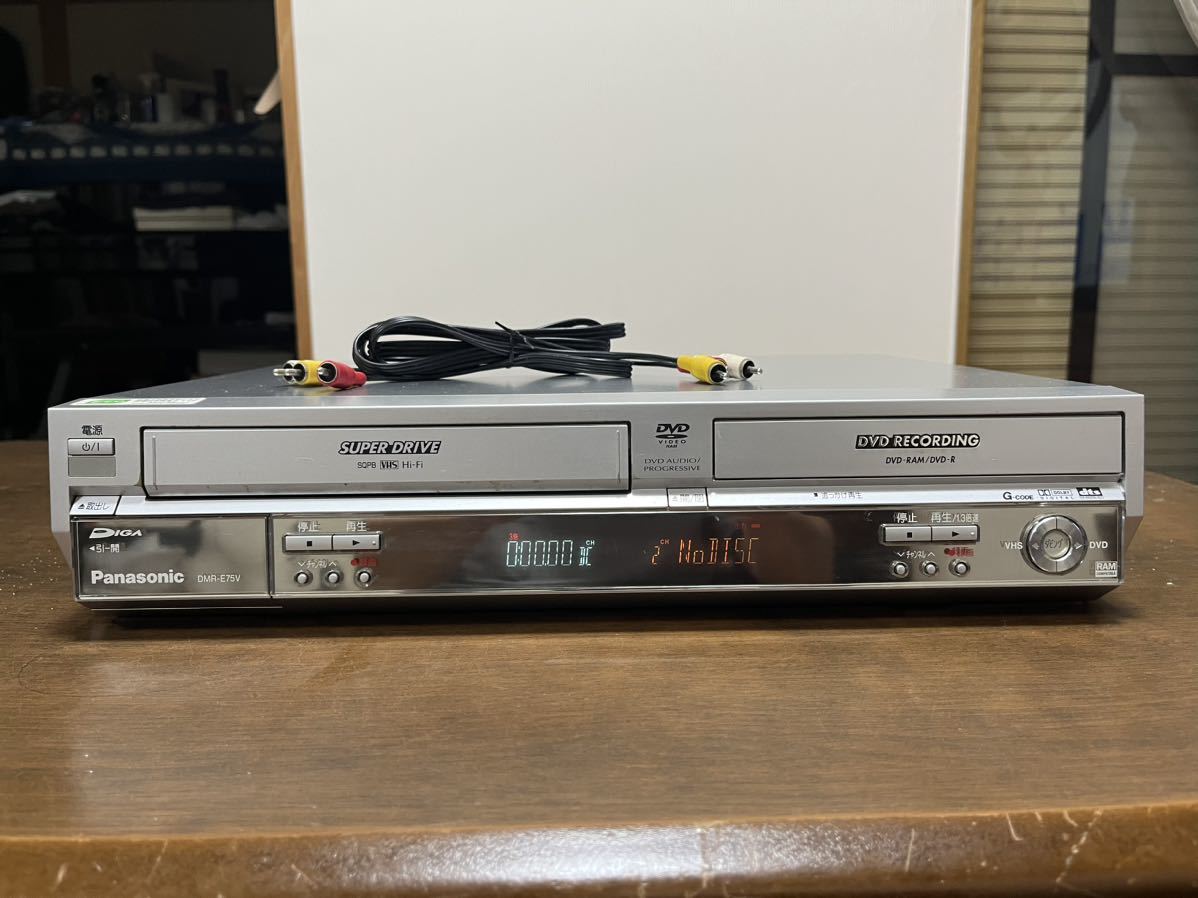 Panasonic くま DMR-E75V ダビング VHS DVD レコーダー 