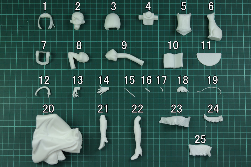 GKMJP__2651____1/7 ジゼル・アラン 未組立 ガレージキット Steven