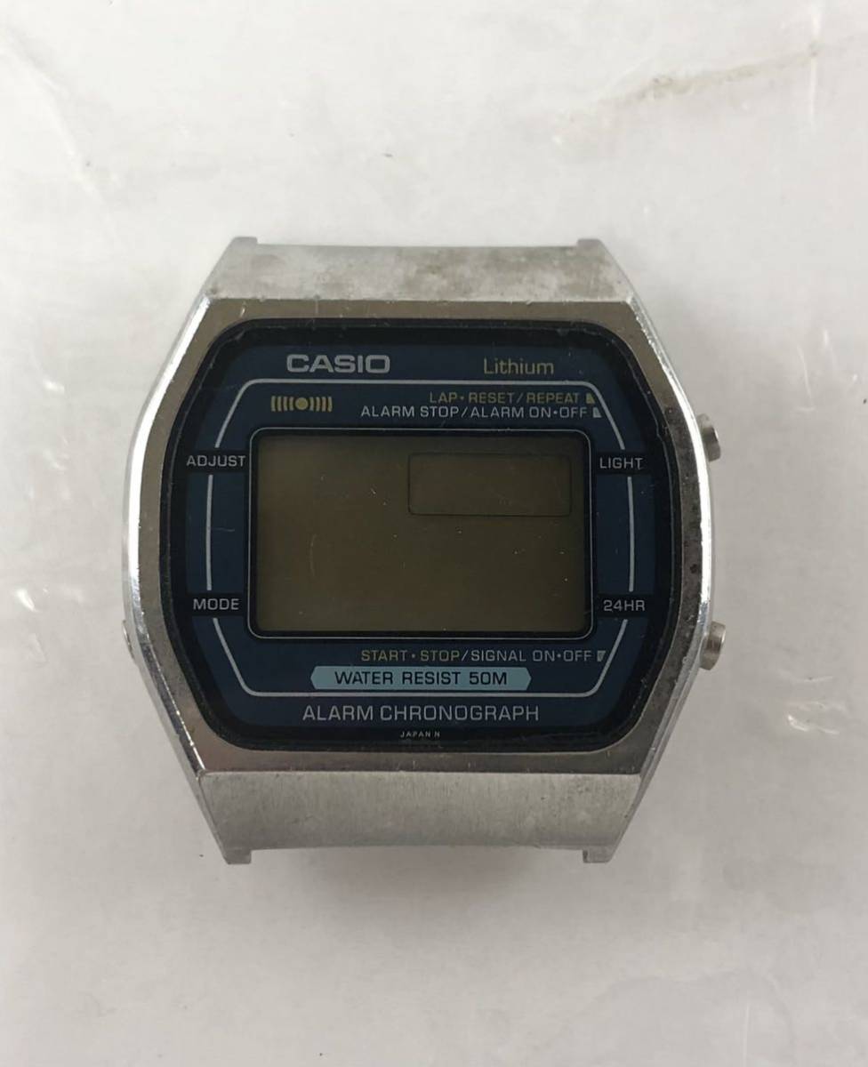 【HT4677】CASIO カシオ Lithium デジタル アラームクロノグラフ W-51 メンズ 腕時計 ヘッドのみ