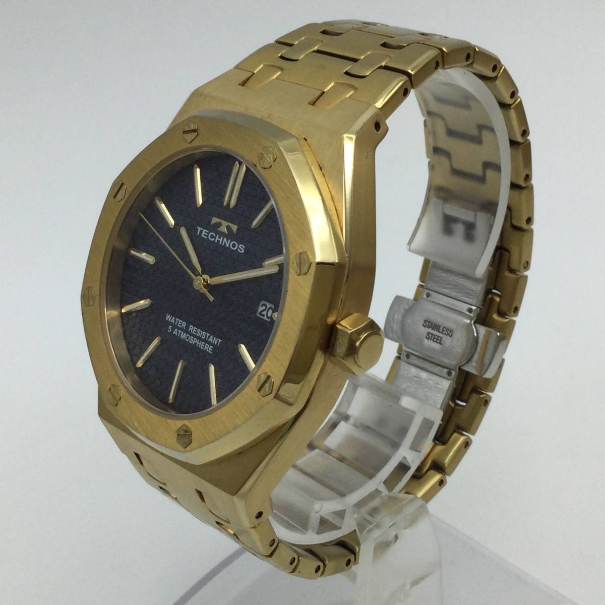 G58＃【QZ/稼働】TECHNOS テクノス T9539 メンズ腕時計 クォーツ 