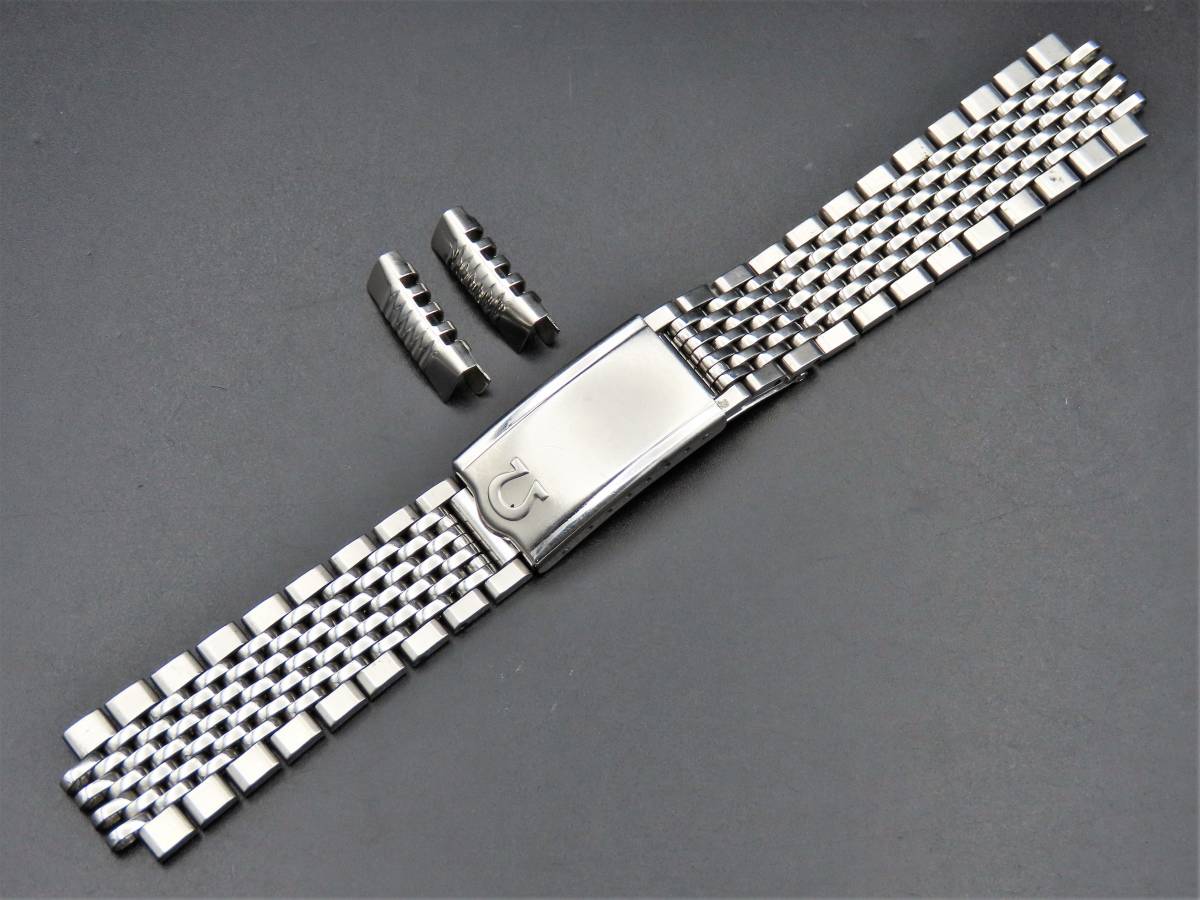 1円～! OMEGA オメガ 純正ブレス 1068 FF555 取り付け幅19mm