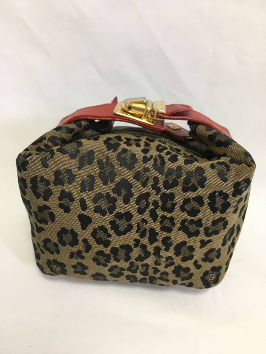 フェンディ レオパード ヒョウ柄 ポーチ バニティ FENDI