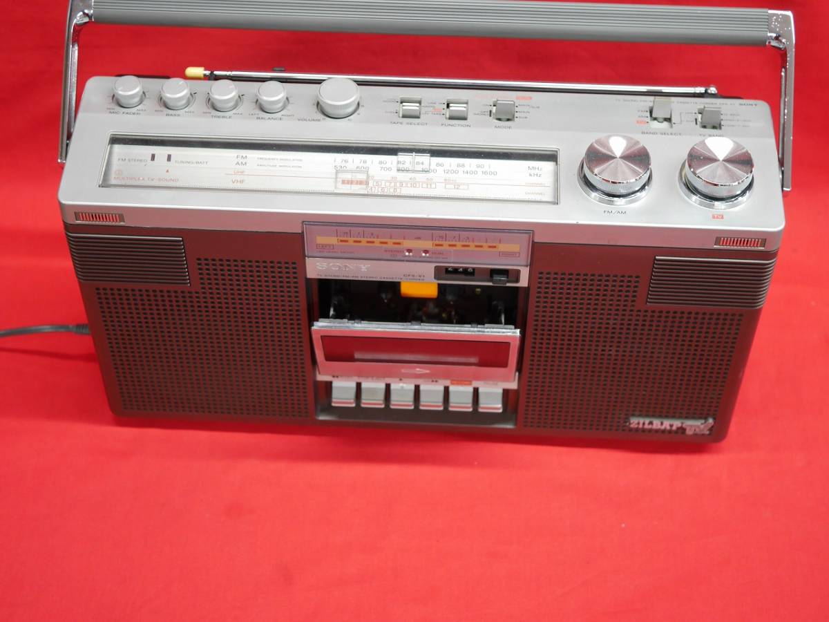 SONY CFS-V1 ZILBAP TV FM/AM ステレオカセットコーダー 【公式通販】