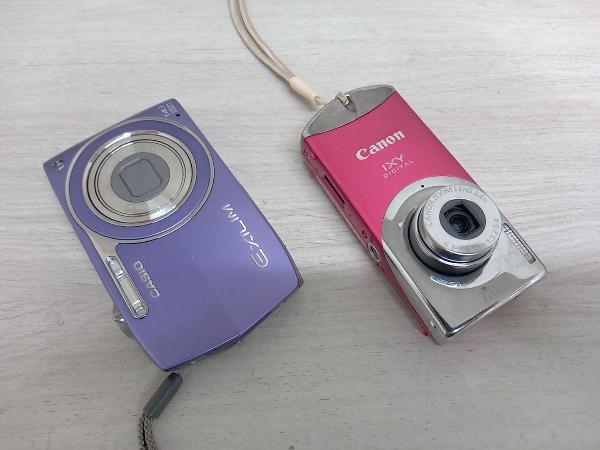 ジャンク CASIO EX-Z2000 Canon PC1205 コンパクトデジタルカメラ 2台 