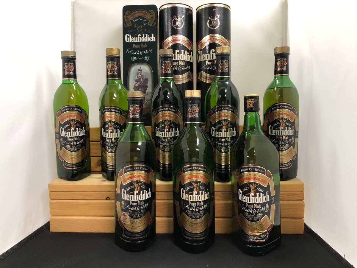 グレンフィディック8本旧ボトル Glenfiddich 1125ml 1000ml 750ml