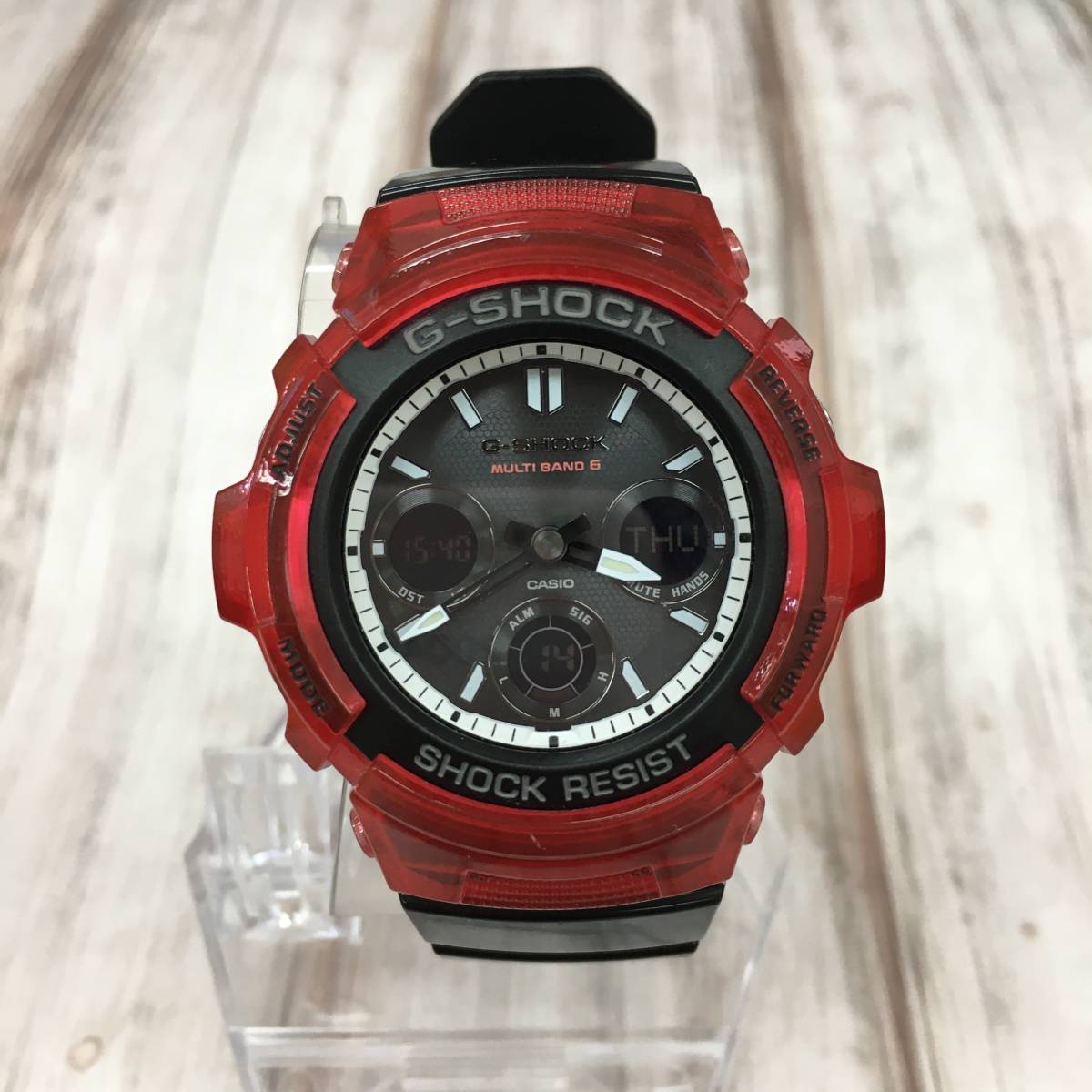 1円 稼働 美品 カシオ G-SHOCK AWG-M100SRB 【公式通販】