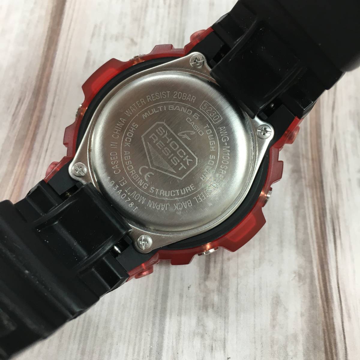1円 稼働 美品 カシオ G-SHOCK AWG-M100SRB 【公式通販】