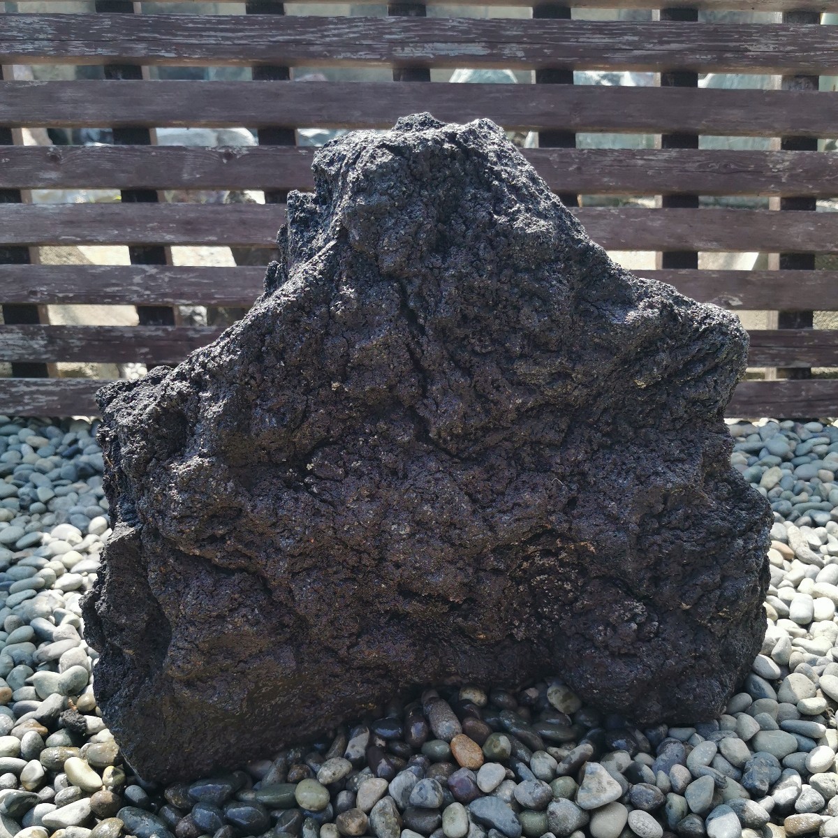 富士溶岩石20.3キロ 庭石鑑賞石石盆石水石灯籠庭坪庭盆栽ガーデニング