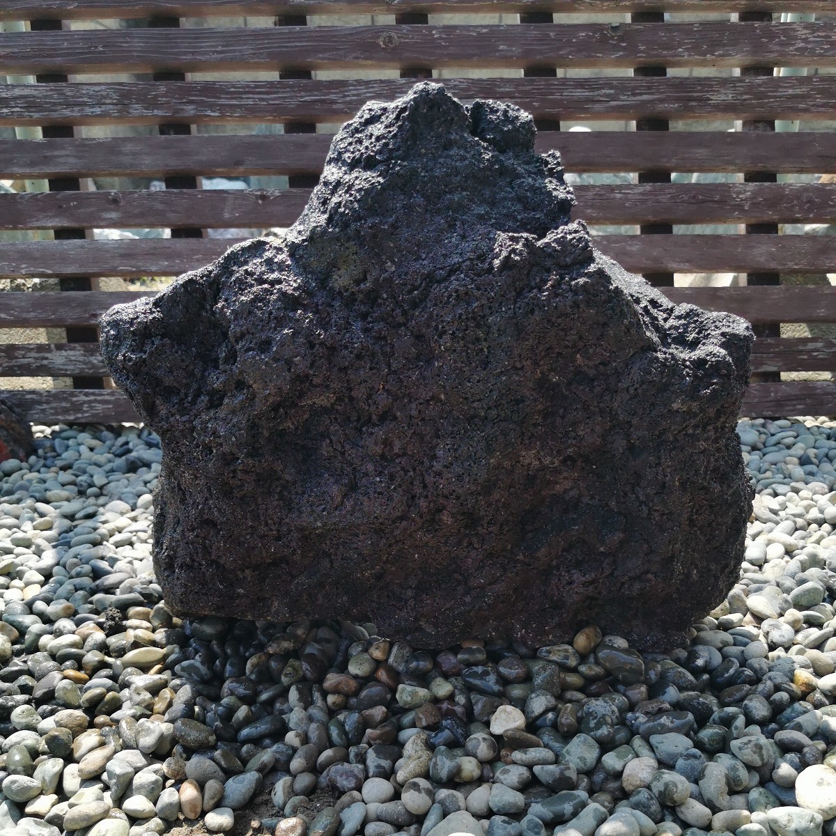 富士溶岩石20.3キロ 庭石鑑賞石石盆石水石灯籠庭坪庭盆栽ガーデニング