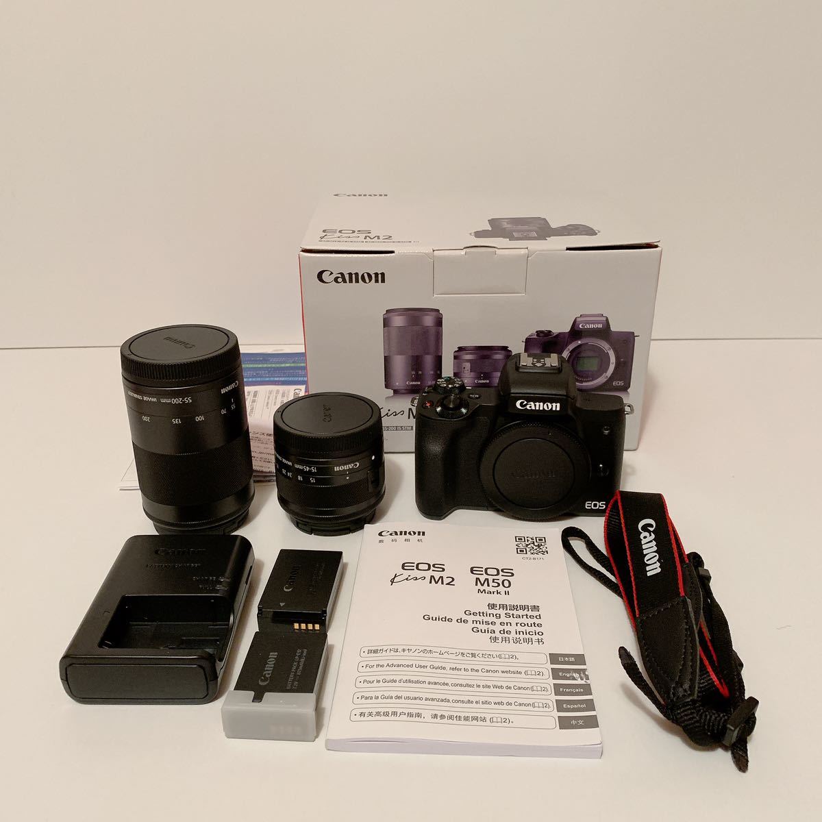 EOS Kiss M2 ダブルズームキット (ブラック)キヤノン ダブル EOS Kiss M2 ダブルズームキット (ブラック)キヤノン ダブル