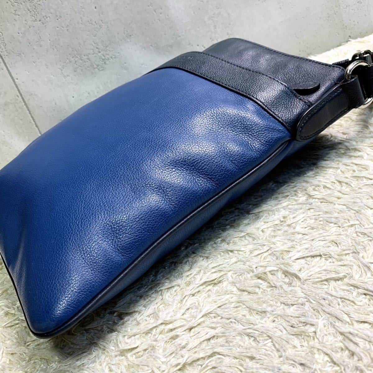 1円 極希少 極美品 COACH コーチ メンズ ショルダーバッグ サコッシュ 
