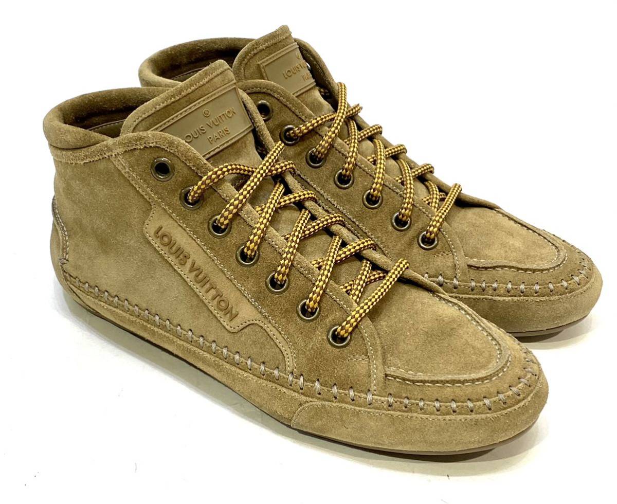 LOUIS VUITTON LI0191 MENS スエード モカシンブーツ ルイヴィトン 