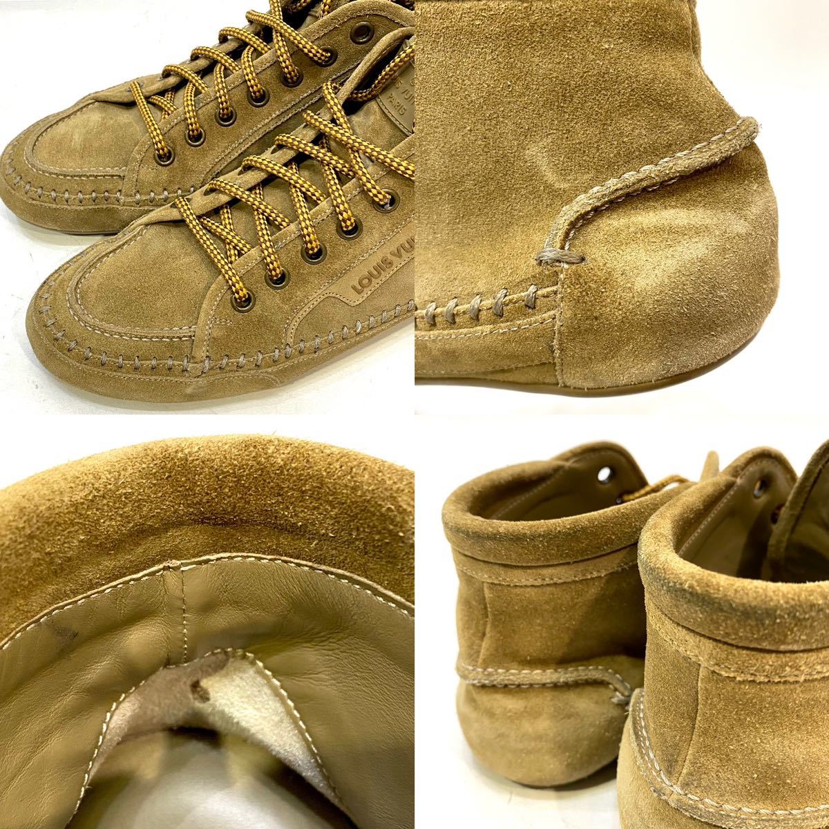 LOUIS VUITTON LI0191 MENS スエード モカシンブーツ ルイヴィトン