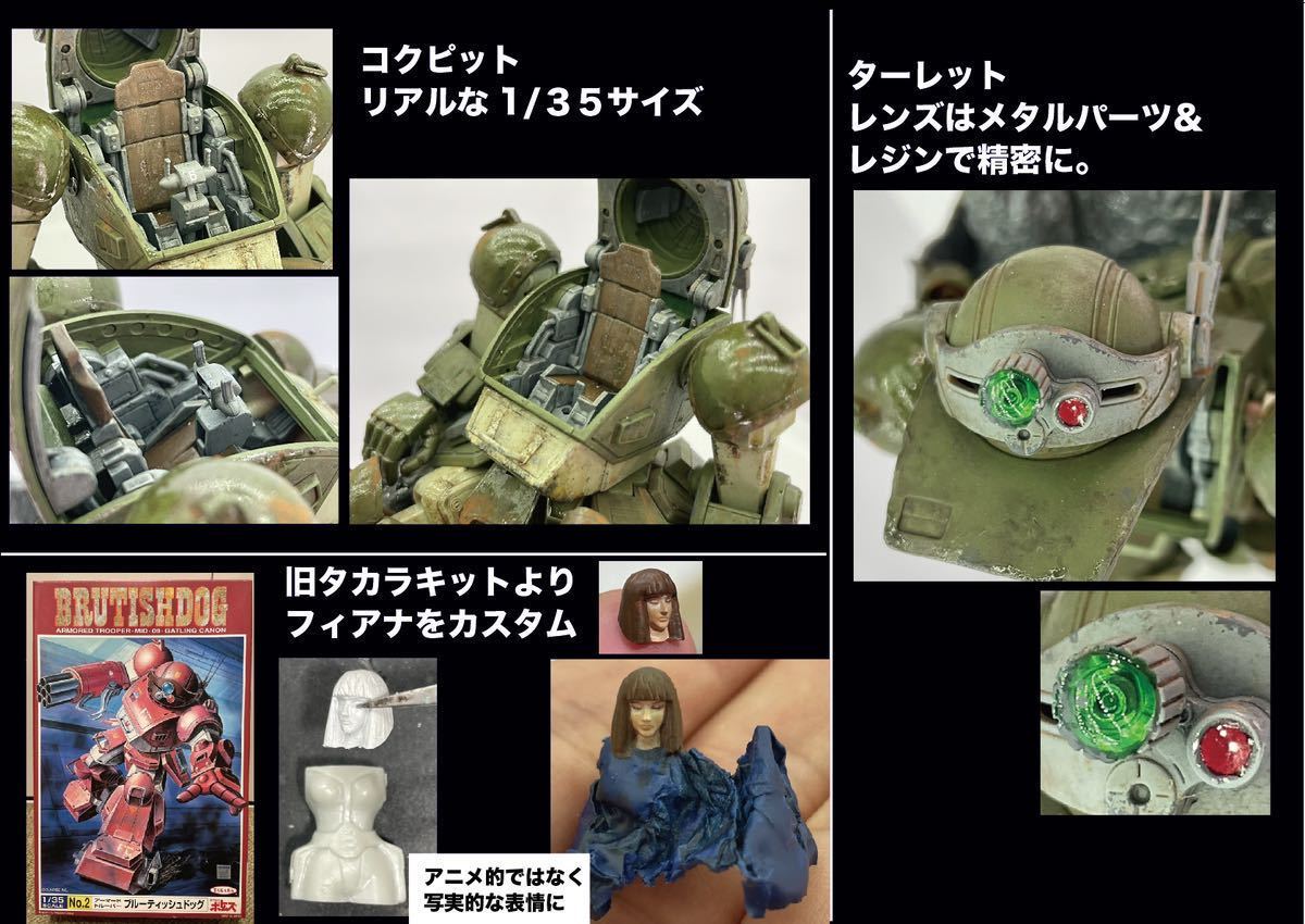 ウエーブ スコープドッグ　いつもあなたが　むせるレジンジオラマ　1/35 ウエーブ スコープドッグ ボトムズ ジオラマ いつもあなたが むせる