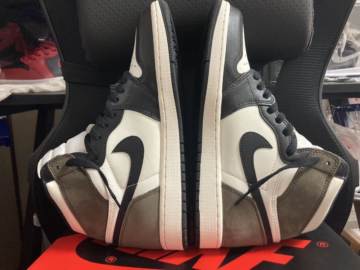 鑑定済 未使用 Nike Air Jordan 1 High OG Sail/Dark Mocha/Black エア 