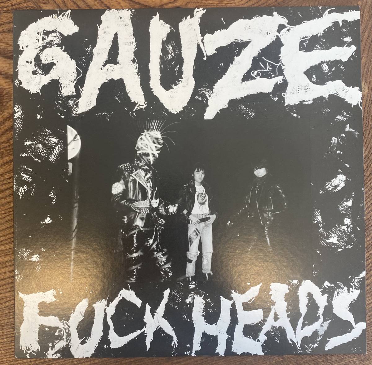GAUZE 「FUCK HEADS」レア ガーゼ オリジナル 歌詞カード付 レコード LP