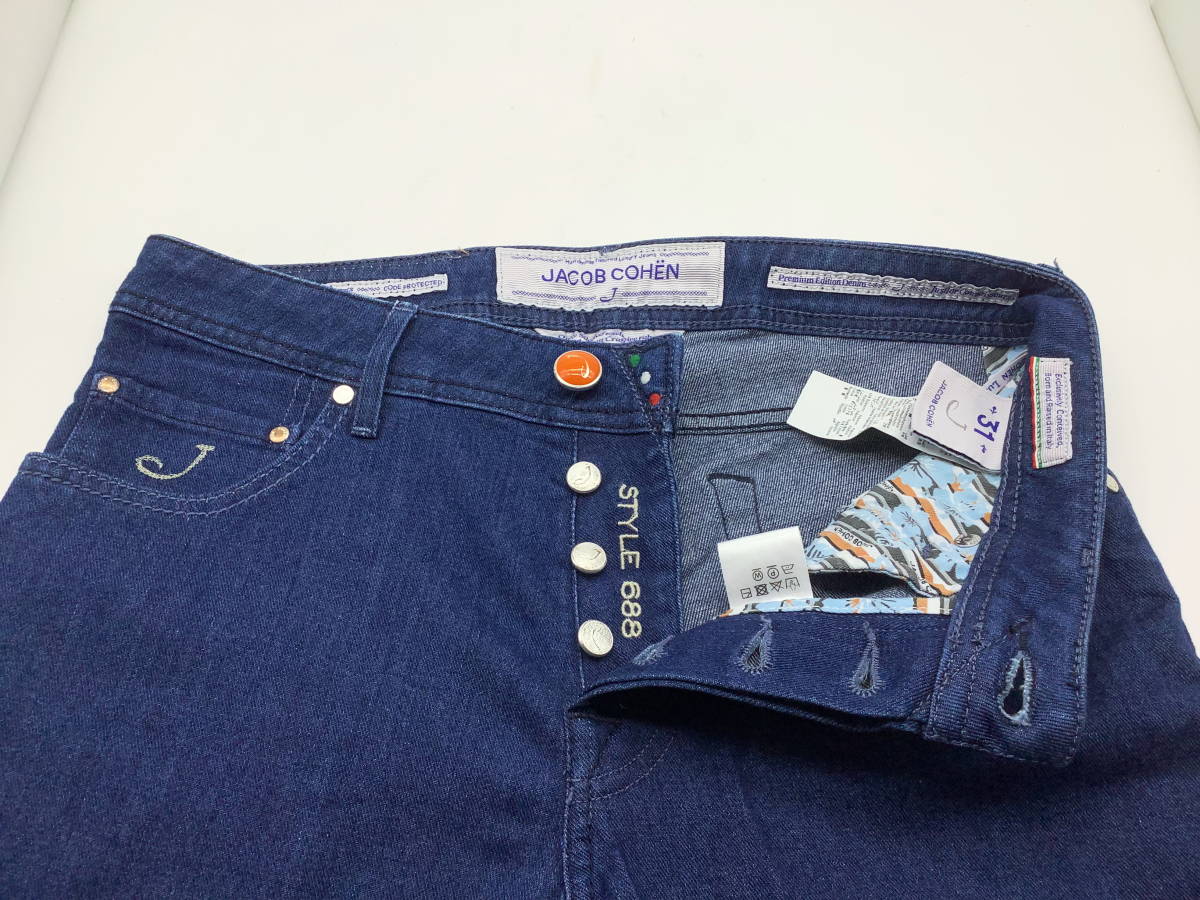 美品】JACOB COHEN ヤコブコーエン☆J688 COMF イタリア製 スリム 