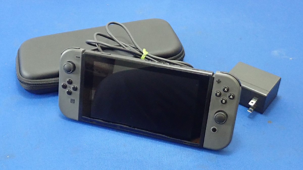 ◎中古 Nintendo Switch 本体+ジョイコン+充電器 HAC-001 グレー 初期
