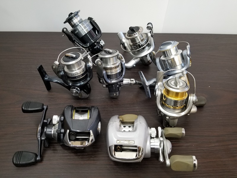 ZJ6156【動作問題なし/8点まとめて】★リール　RYOBI/DAIWA／SIMANO／プロマリン