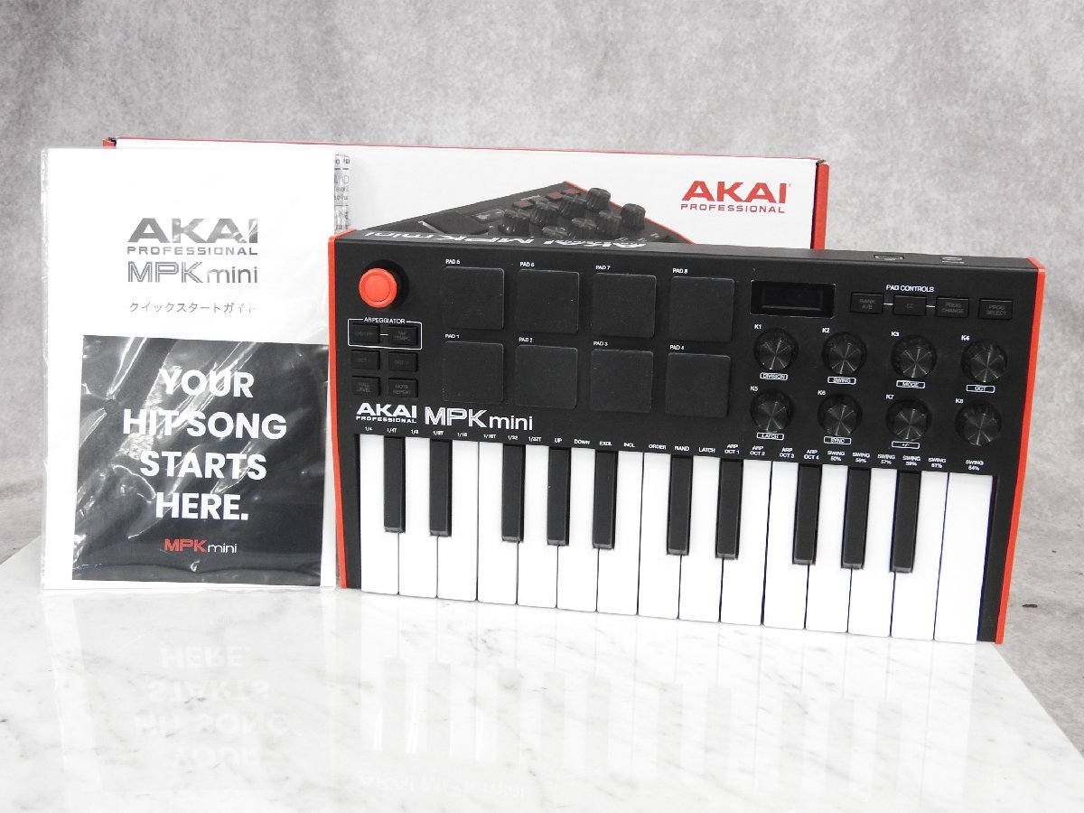 ☆ AKAI アカイ MPK mini MIDコントローラー 箱付き ☆現状品☆