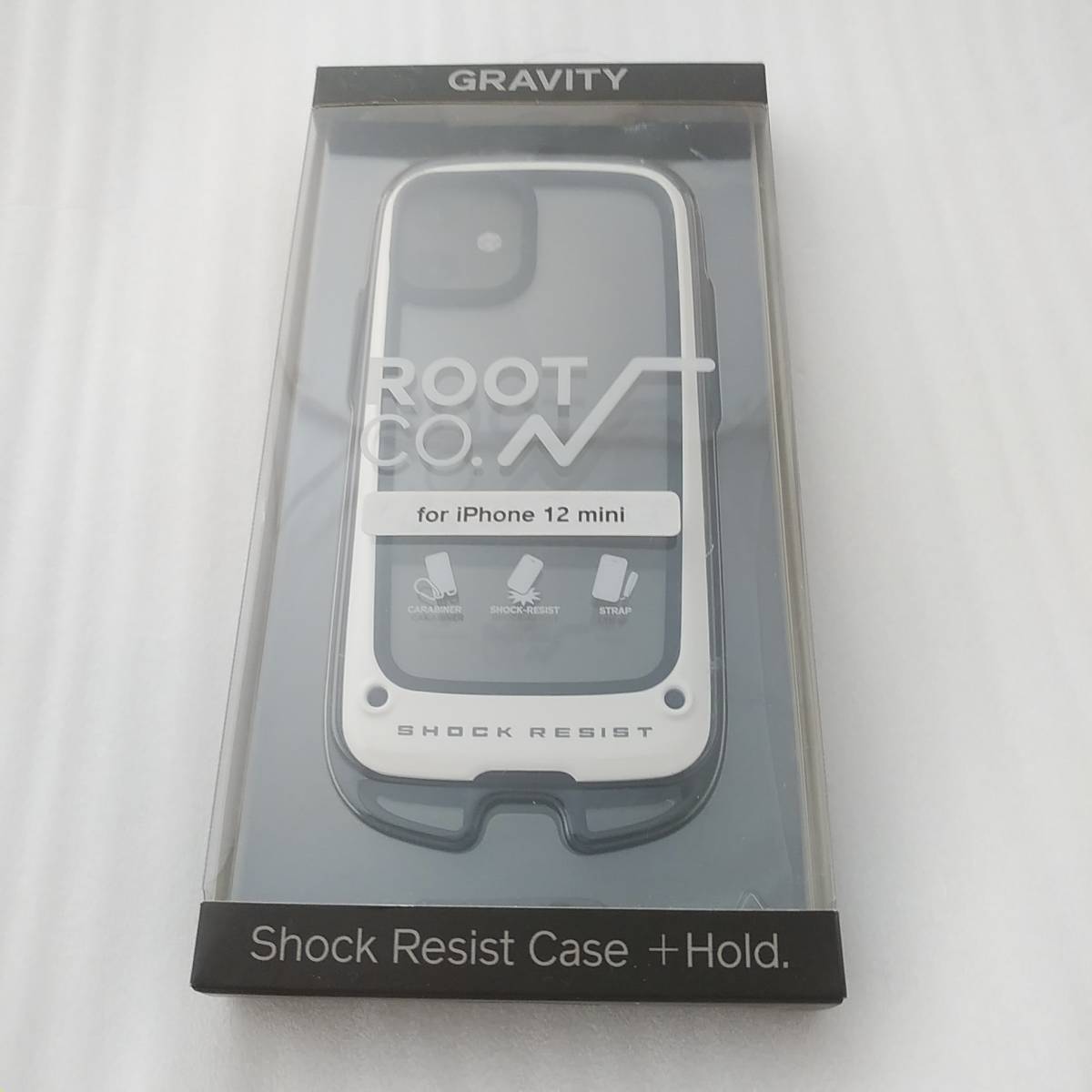 ROOT CO. Gravity Shock Resist Case +Hold. for iPhone 12 mini