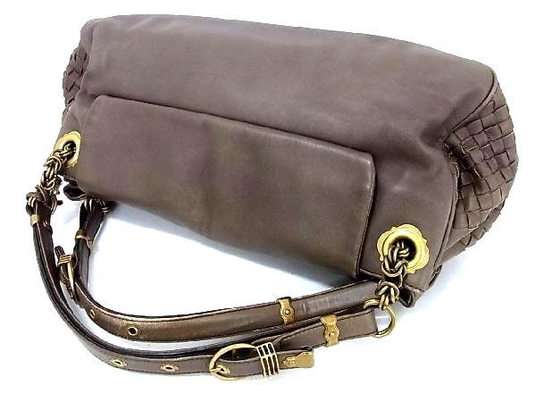 1円 BOTTEGA VENETA ボッテガヴェネタ イントレチャート レザー