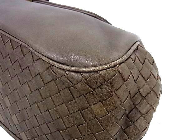 1円 BOTTEGA VENETA ボッテガヴェネタ イントレチャート レザー