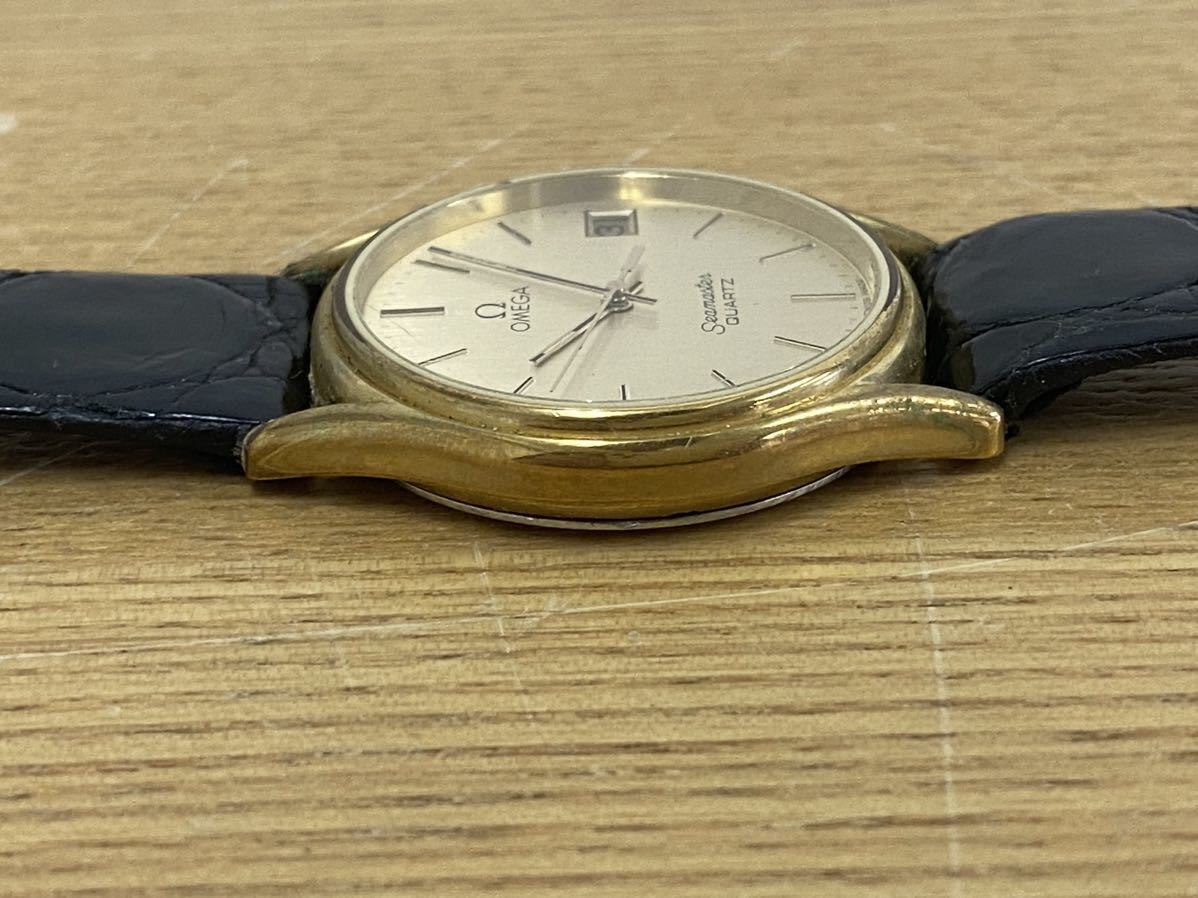 中古品】OMEGA オメガ シーマスター 不動品 クオーツ デイト 