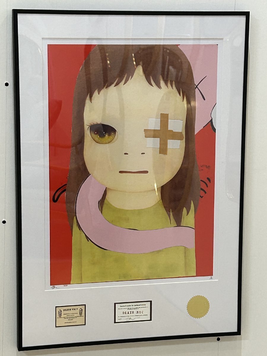 DEATH DEATH NYC 額付き 世界限定100枚 アートポスタ 奈良美智 NARA