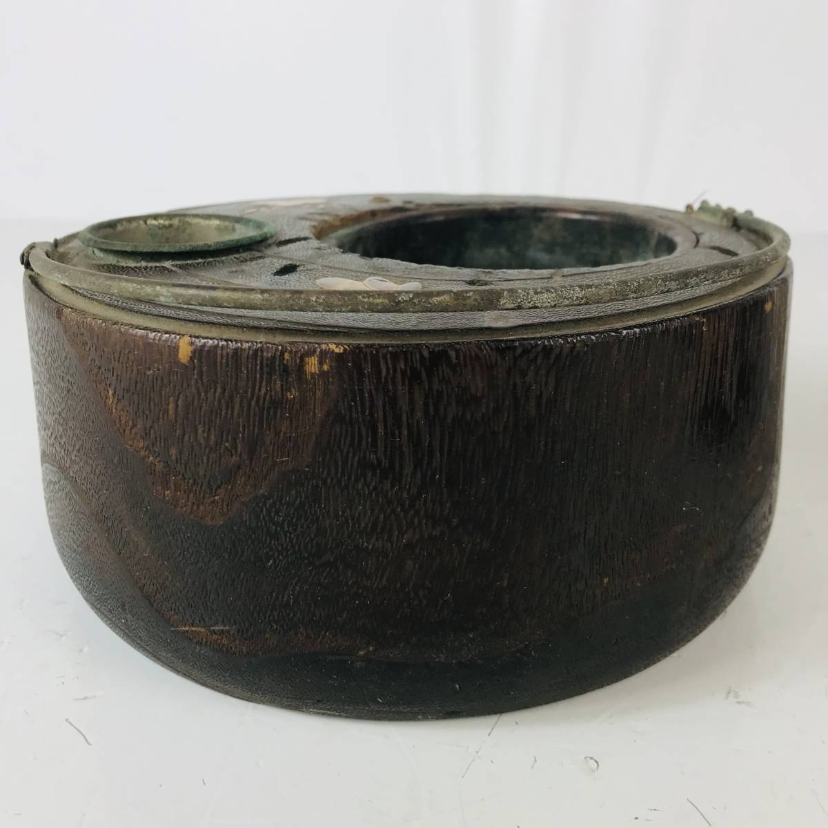 NA2299 昔の灰皿 2個 直径約19cm 古民家品 古民具 昭和レトロ 