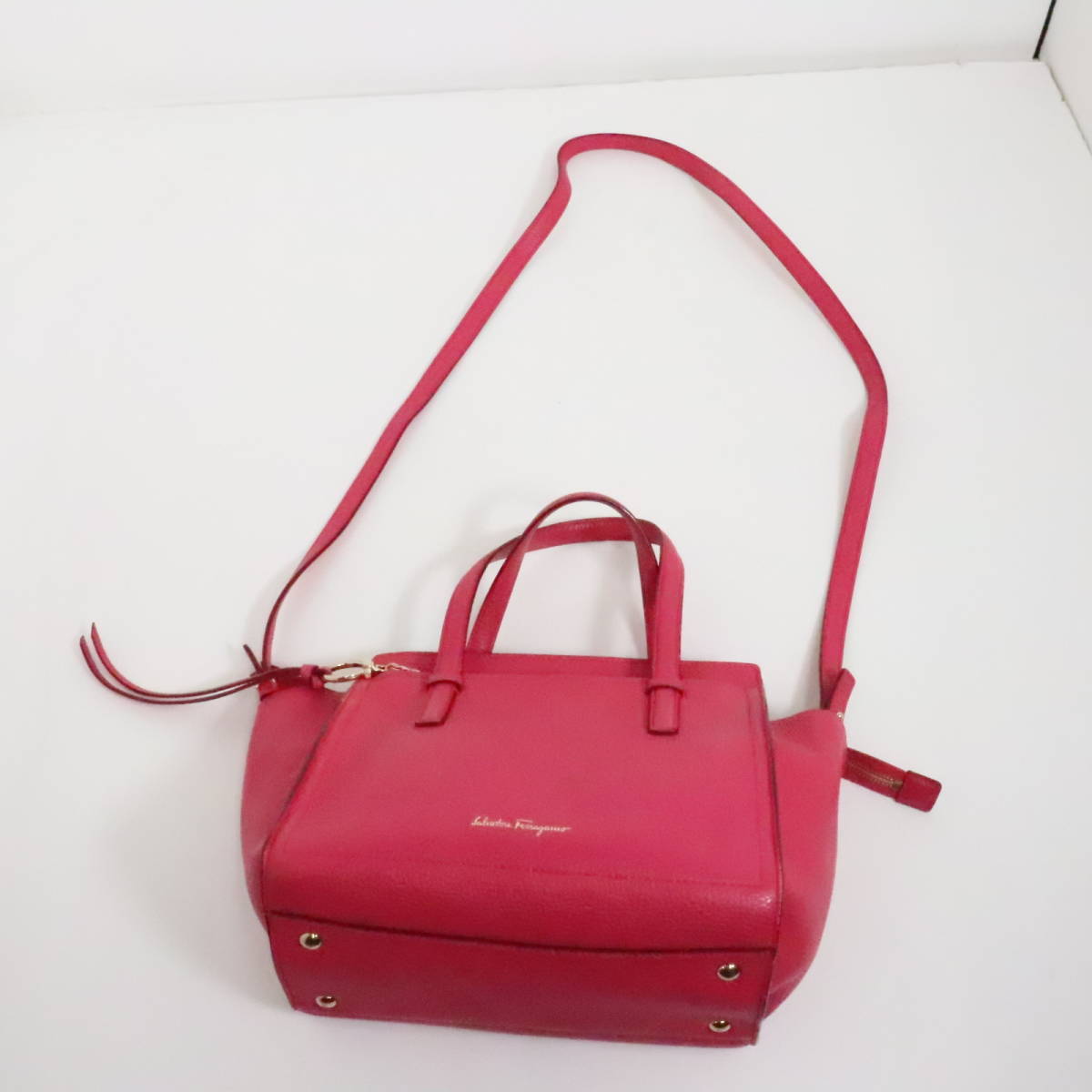 84JM☆Salvatore Ferragamo サルバトーレ フェラガモ 2Way 