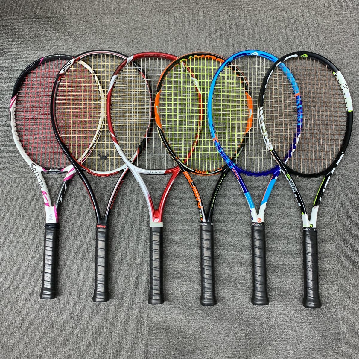 2307074□中古品 テニスラケット6本セット