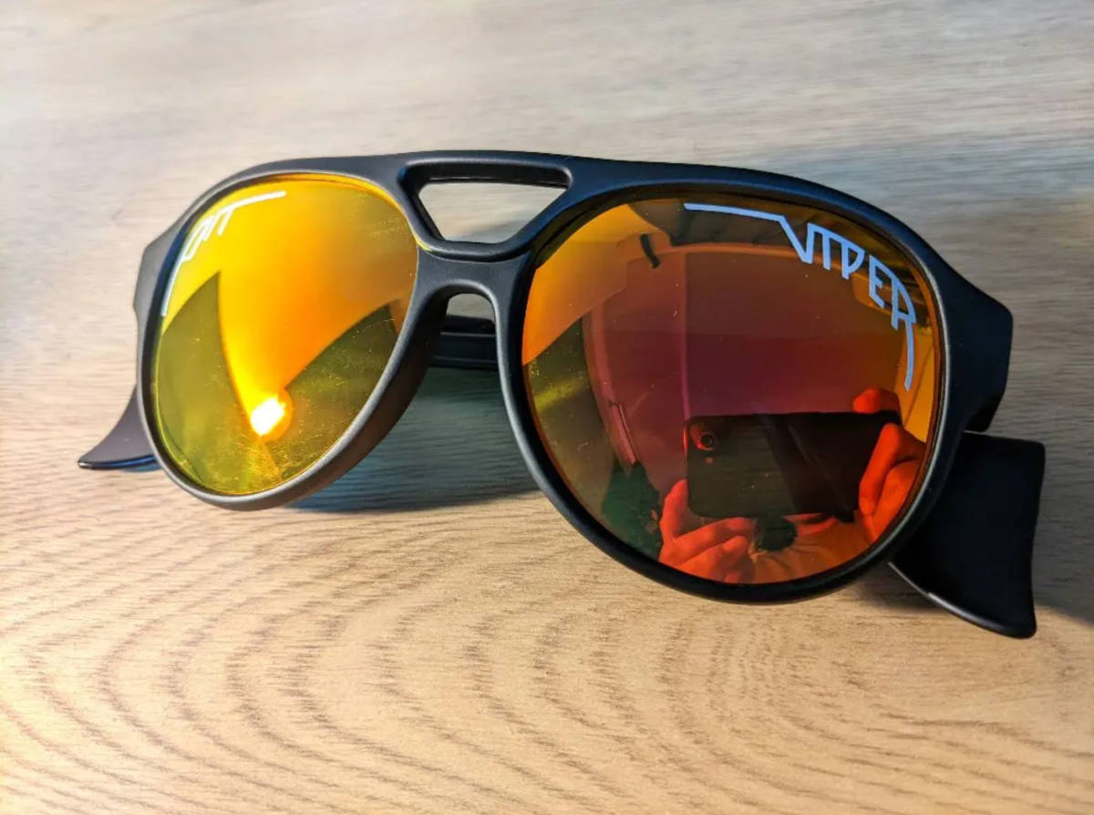 Pit viper サングラス ピットバイパー 偏光 オレンジブラック