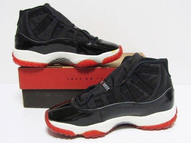 95年製 1995 VTG NIKE AIR JORDAN 11 HIGH OG BRED 130245-062 US8 