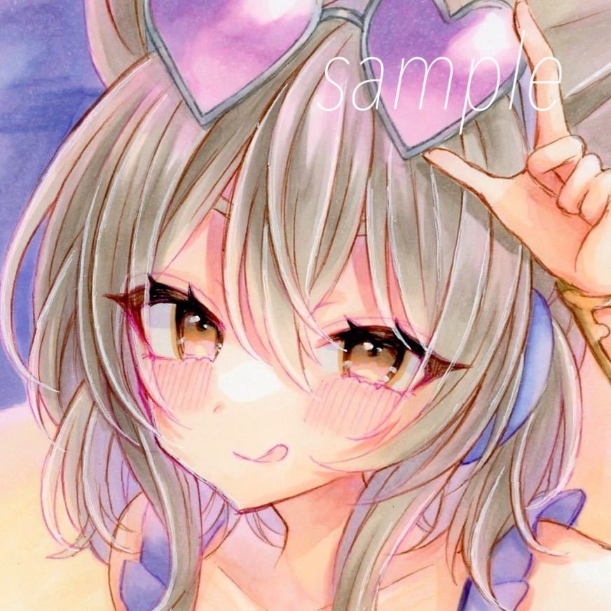 同人手描きイラスト◇東方Project◇豊聡耳神子◇水着◇原画(手描き