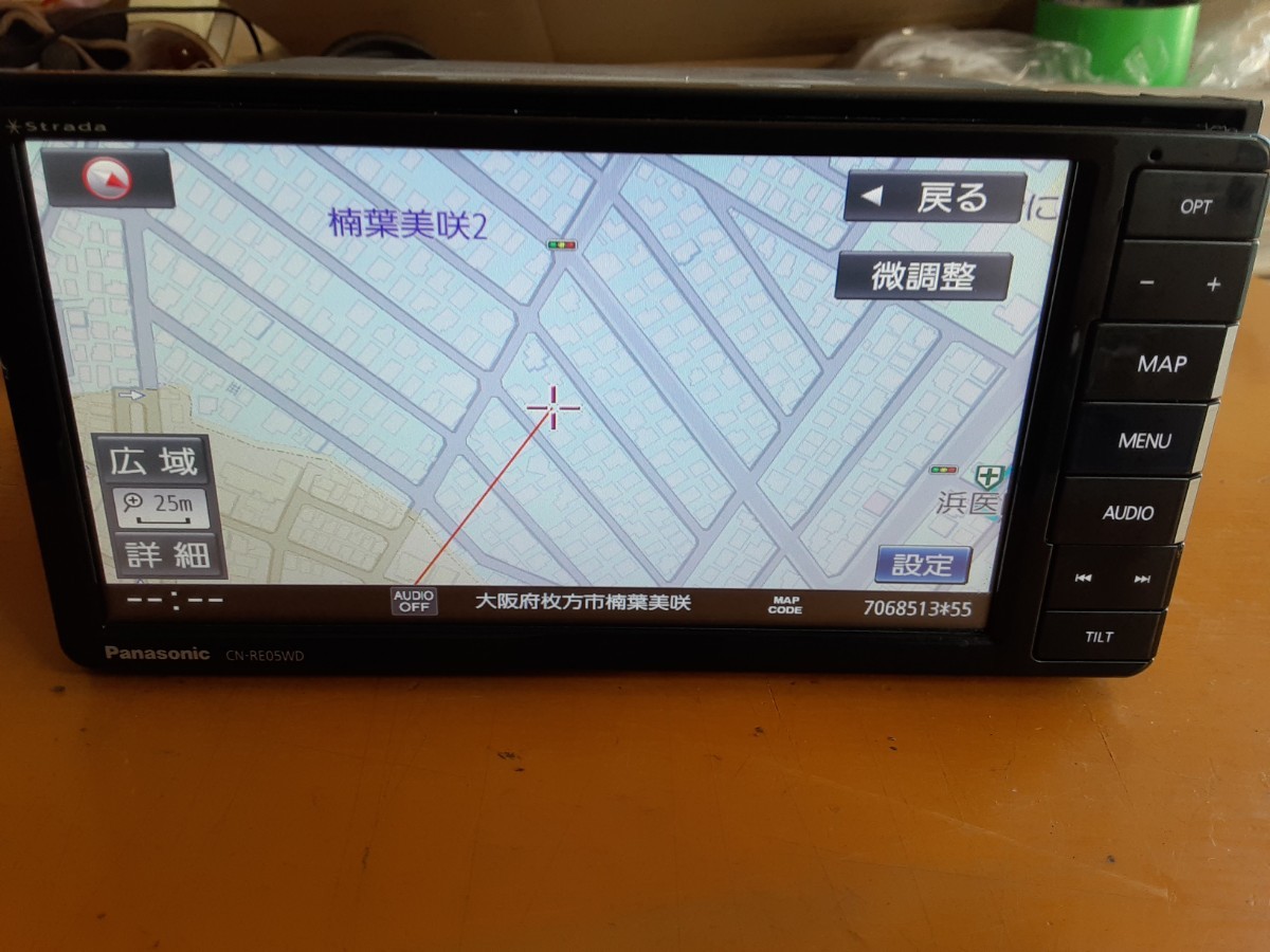 Panasonic パナソニック CN-RE05WDメモリーナビ CD/DVD/Bluetooth/SD 