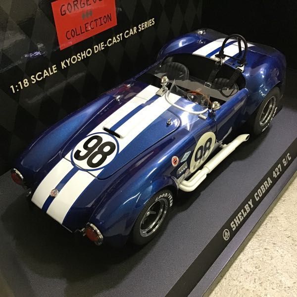 1円〜 京商 1/18 シェルビー コブラ 427S/C レーシングスクリーン #98