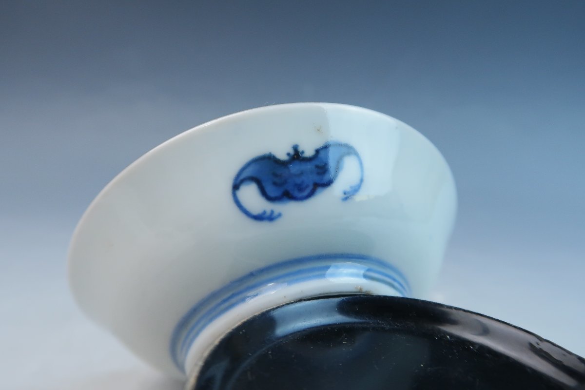 古伊万里 | Shop Soukodo 染付小皿 Antique 蝙蝠文様 染付 小皿 豆皿