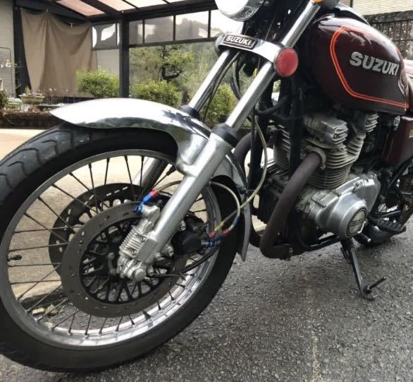 GSX400E ザリ フロンフォークセット 純正加工片アンチダブルの入札履歴