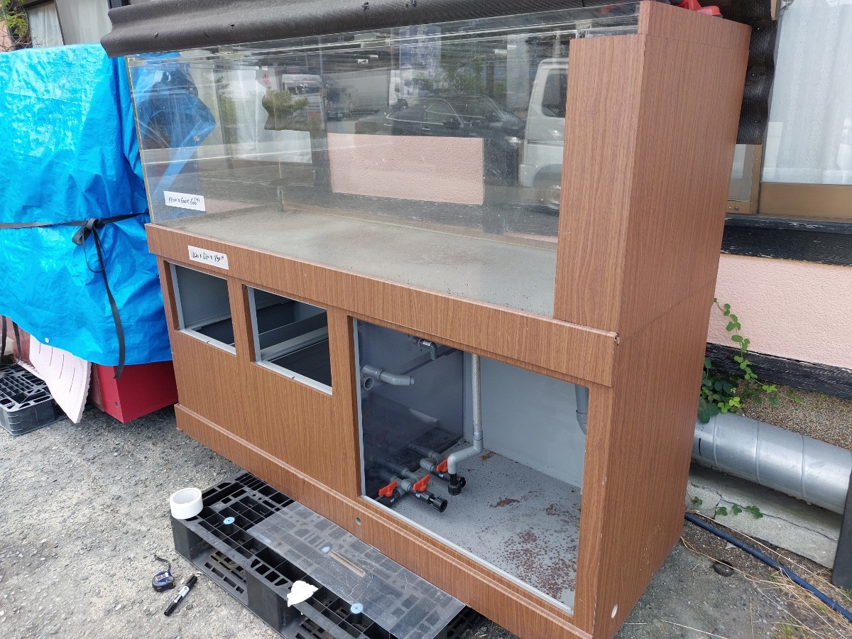 引き取り限定 引き取り限定アクリルオーバーフロー水槽セット1800 0