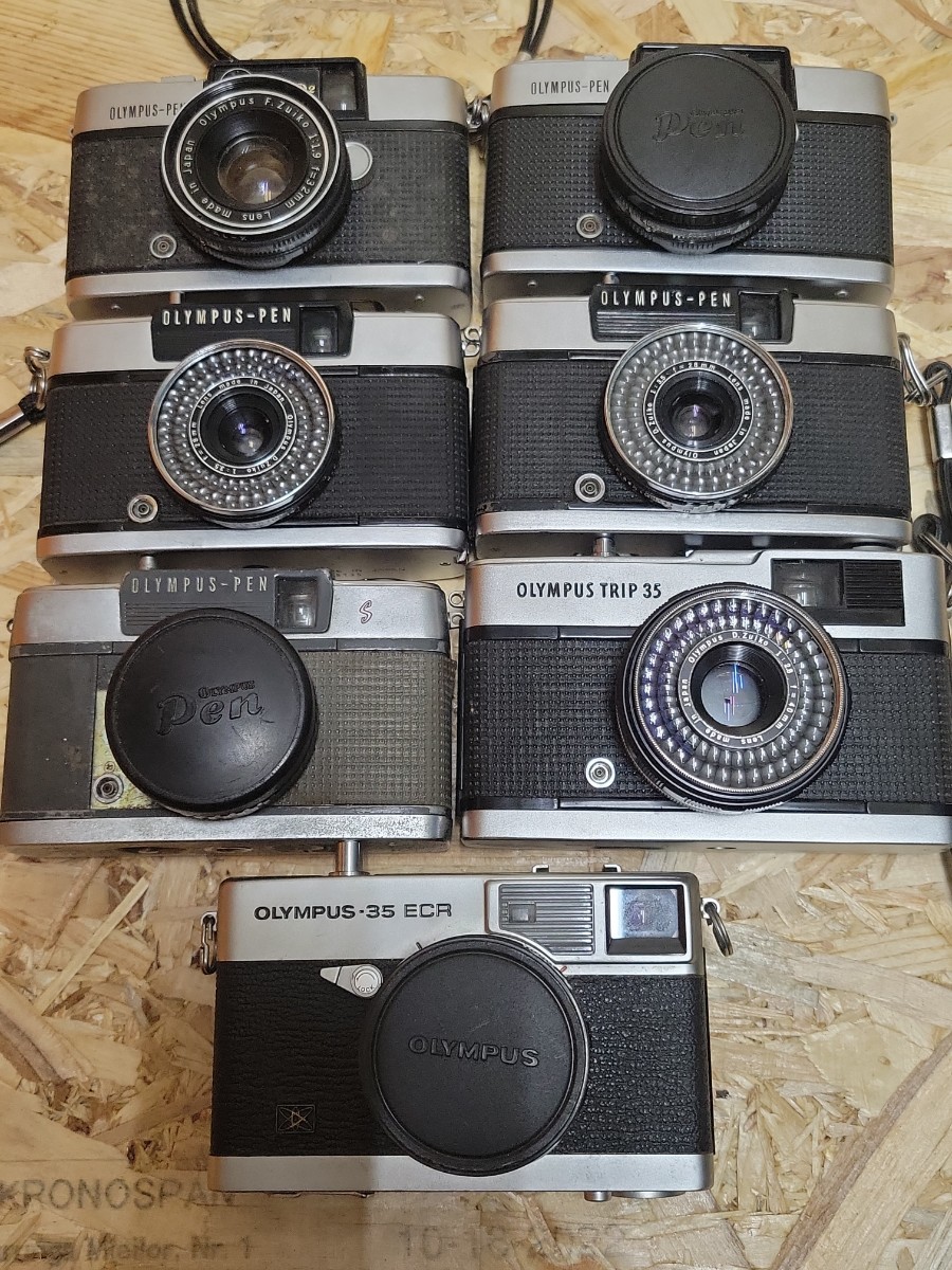 D OLYMPUS PEN 他7台まとめて PEN-D2 D3 PEN-EE-3 TRIP 35 ECR