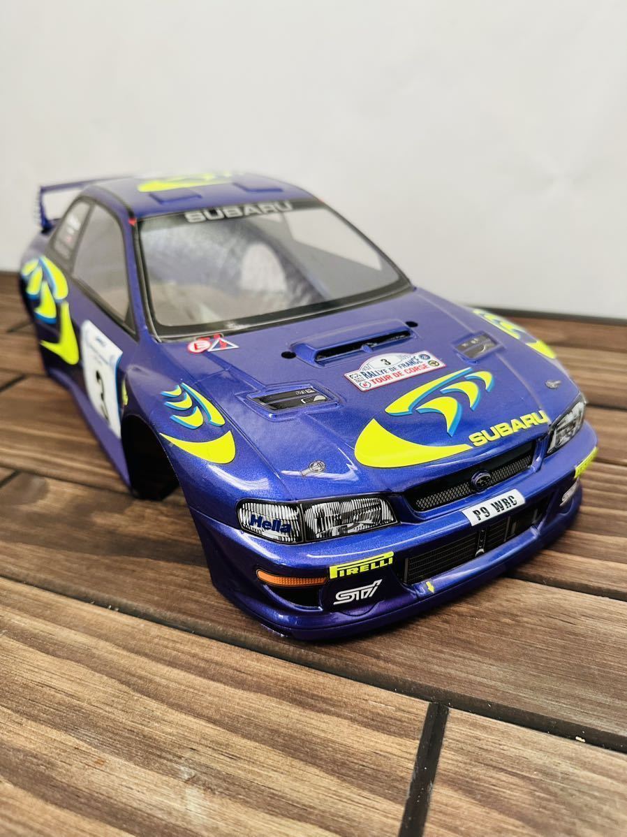 タミヤ ラジコン RC スバル インプレッサ 塗装済 スペアボディ 白 1/10 タミヤ 1/10 RCボディ スバル インプレッサ WRC タミヤ インプレッサ
