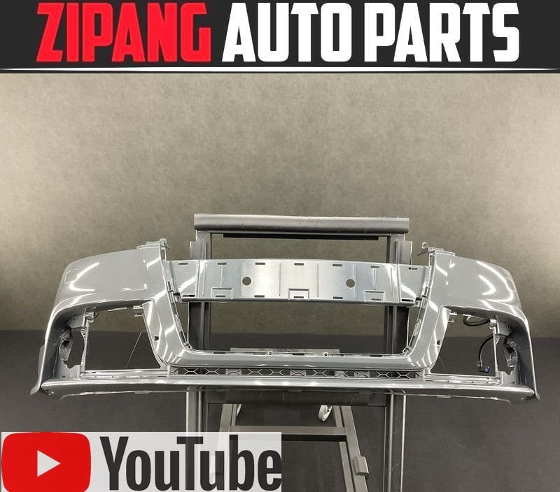 AU119 8J TTSクーペ コンペティション 純正 フロント バンパー ◆LZ7X ニンブスグレーパールエフェクト ▲取付部切れ有り 【動画有り】◎