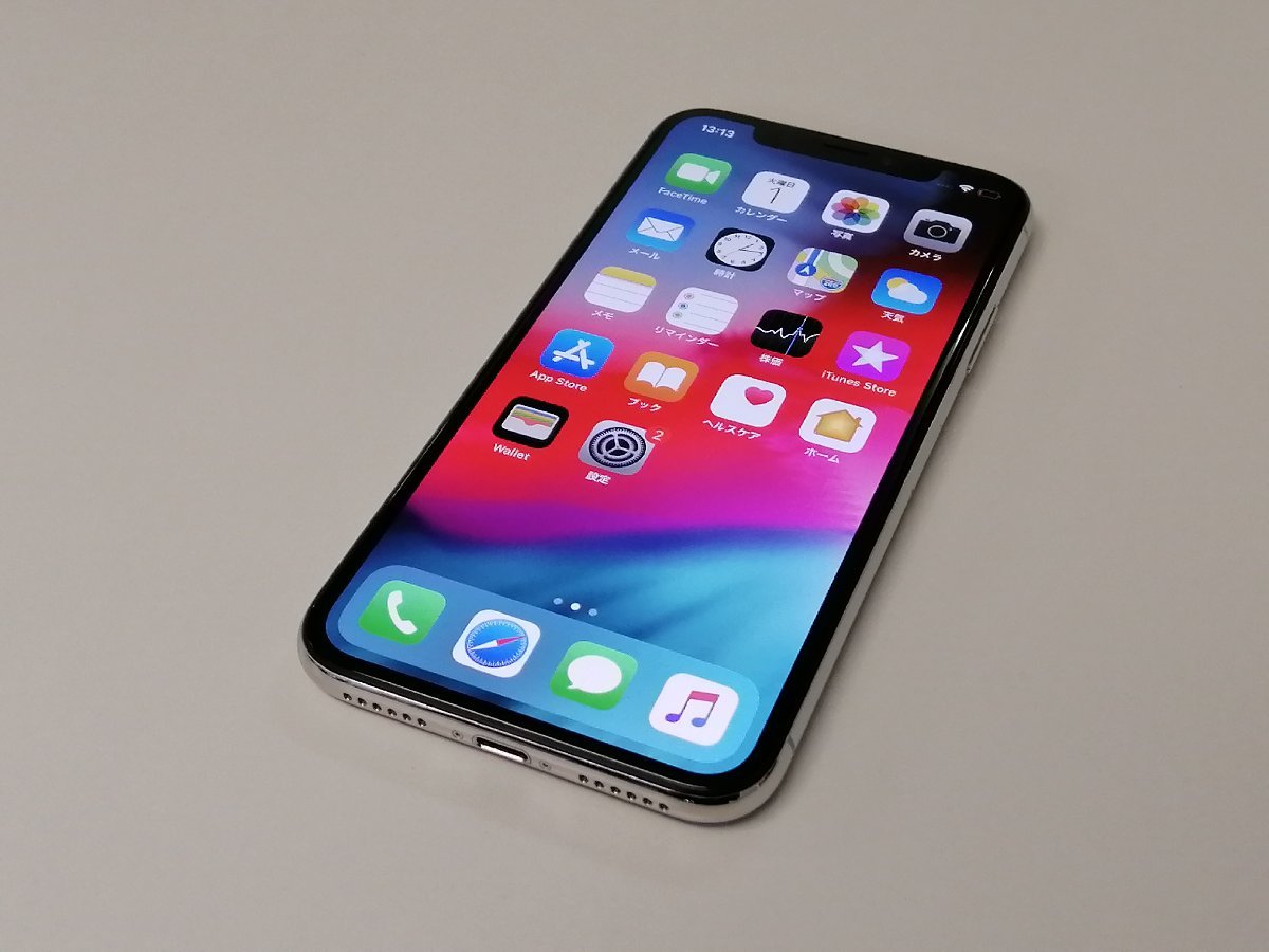 softbank iPhone X 64GB A1902 MQAY2J/A シルバー SIMロック解除済