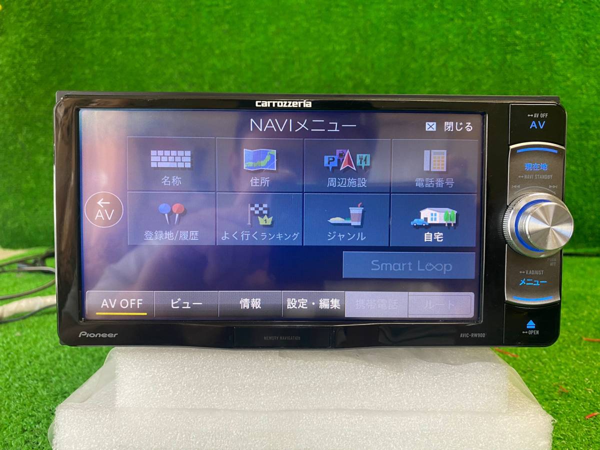 カロッツェリア パイオニア AVIC-RW900 メモリ ナビ プログラムバージョン2019年　★地図デ-タ2020年★