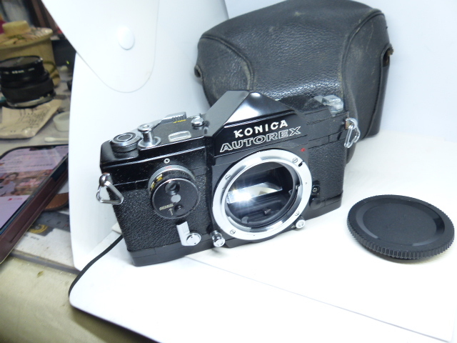 KONICA コニカ AUTOREX ブラック ハーフ切り替え ケース付 AUTOREX