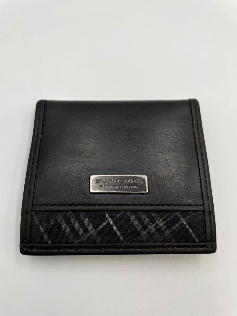 バーバリー ブラックレーベル コインケース ブラック 美品 メンズ 小銭 