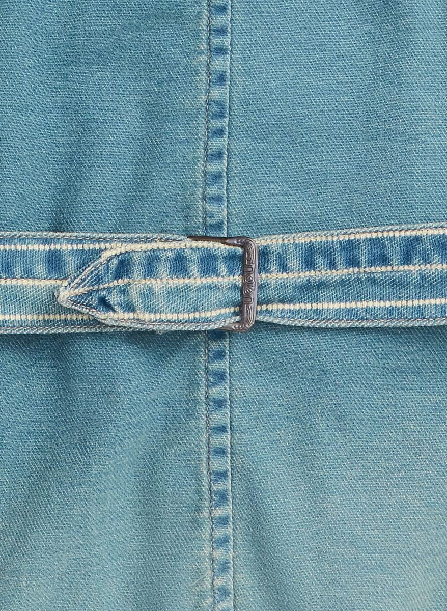 新品【RRL】インディゴ ストライプド ツイル ベスト【ダブルアールエル